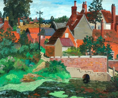 Polstead, Suffolk, 1933 körül (olaj, vászon) alkotó: Cedric Morris
