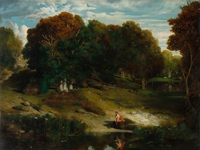 Az erdőben, 1841. alkotó: Celestin Francois Nanteuil