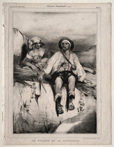 A rabló a hegyről. alkotó: Celestin Francois Nanteuil