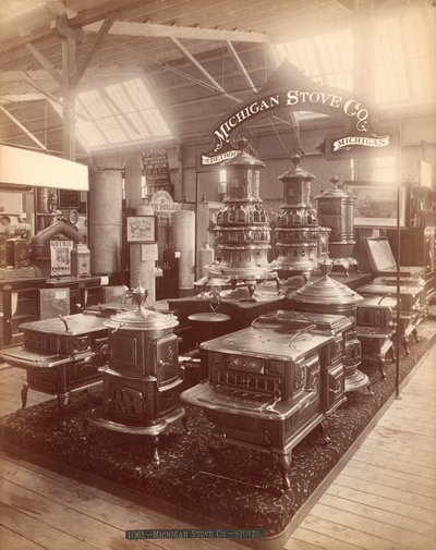 A Michigan Stove Co. kiállítása, Centennial Exhibition, Philadelphia alkotó: Centennial Photographic Co.