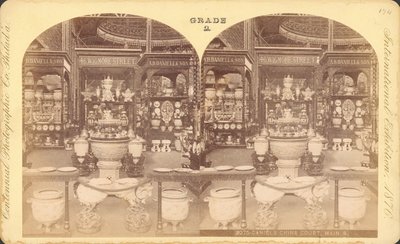 Kilátás a kínai udvarra, főépület, centenáriumi kiállítás, Philadelphia alkotó: Centennial Photographic Co.