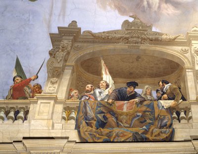 Ettore, Andrea Doria, F. Ferrucci, M. Colonna és Doge Morosini (3433390 részlet) alkotó: Cesare Mariani