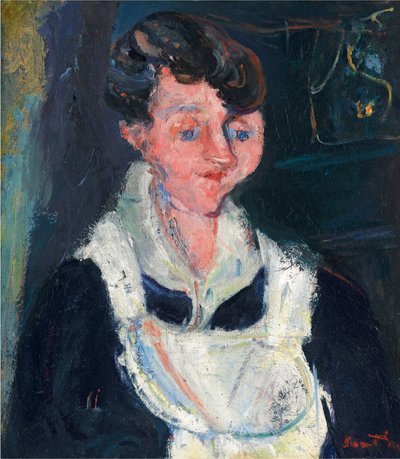 La Soubrette (Váró szobalány), 1933 körül (olaj, vászon) alkotó: Chaim Soutine