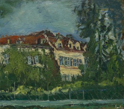 Táj házzal, 1934 körül alkotó: Chaim Soutine