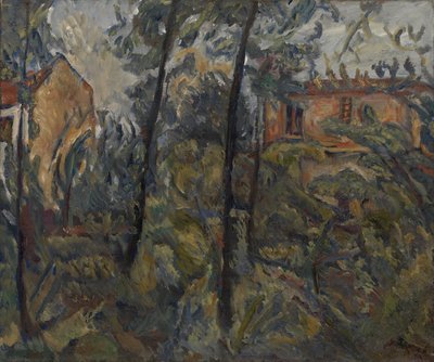 Táj házakkal, c. 1918 alkotó: Chaim Soutine