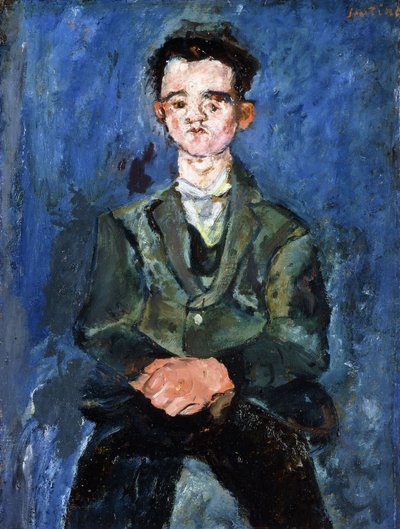 Egy kék ruhás fiú portréja, 1928 alkotó: Chaim Soutine