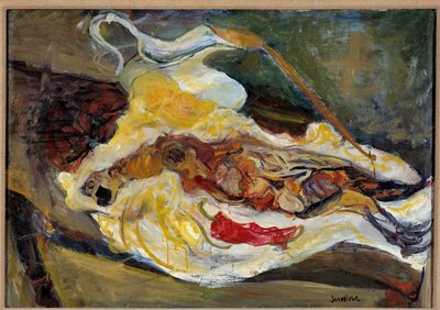 Csendélet fácánnal Chaim Soutine (1893-1943) 20. századi festménye. Homályos. 0,64 x 0,92 m Párizs, Musee de l