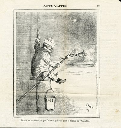 Illusztráció Chamről (1819-1879) Le Charivariban alkotó: Amédée de Noé
