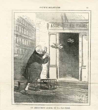Illusztráció Chamről (1819-1879) Le Charivariban alkotó: Amédée de Noé