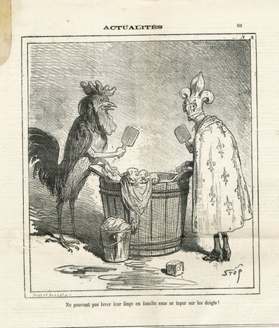 Illusztráció Chamről (1819-1879) Le Charivariban alkotó: Amédée de Noé