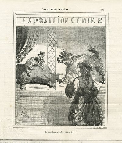 Cham (1819-1879) illusztrációja a Charivariban alkotó: Amédée de Noé