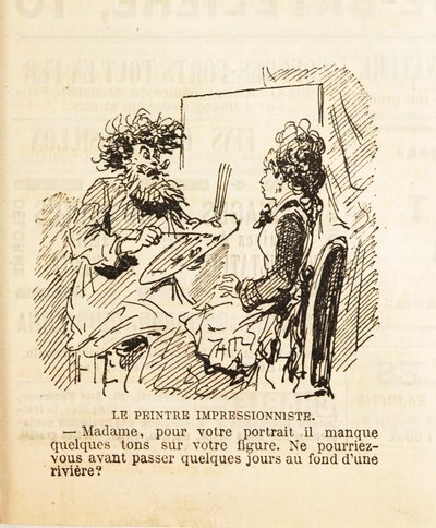 Hölgyem, a portréjához hiányzik néhány tónus az arcáról..., 1877. alkotó: Cham