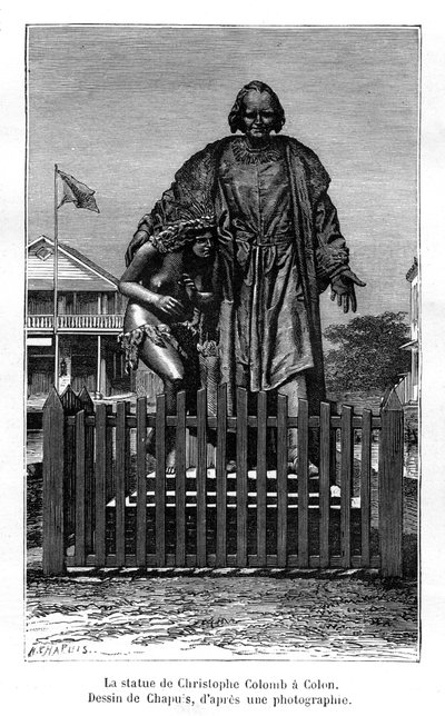 Kolumbusz Kristóf szobor, Colón, Panama, 19. század alkotó: Chapuis