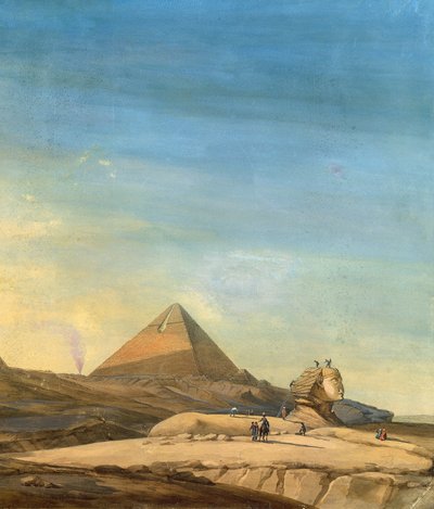 Mérő szfinx, Menfis piramisainak részlete alkotó: Charles Louis Balzac
