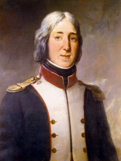 Edouard Mortier portréja az 1. északi zászlóalj kapitányának egyenruhájában 1792-ben alkotó: Charles-Philippe Lariviere