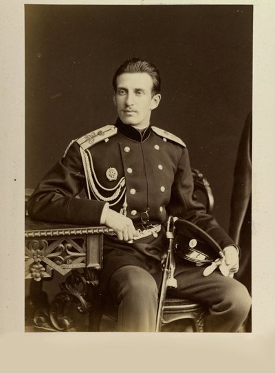 Nicolas Constantinovics de Russie – Miklós Konstantin orosz nagyherceg (1850-1918) portréja, Bergamasco, Charles (Karl) (1830-1896) portréja. Albumin Photo alkotó: Charles Bergamasco