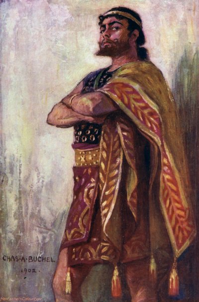 Antinous, Mr. Oscar Asche (színes litó) alkotó: Charles A. Buchel