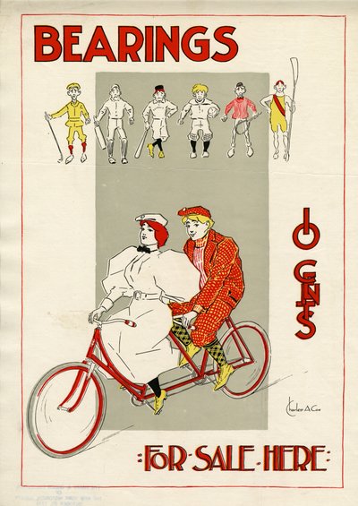 Csapágyak, 10 Cent, Itt Eladó, 1896-os nyomat alkotó: Charles A. Cox
