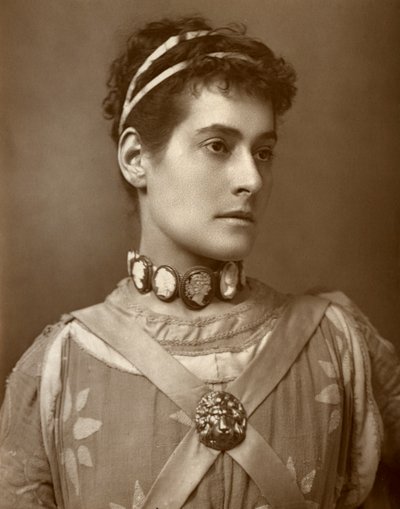 Myra Holme brit színésznő, 1884 alkotó: Charles A. Long