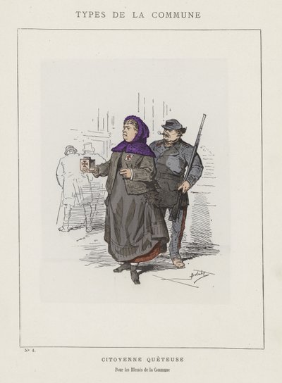 Koldus polgár, Az önkormányzat sebesültjéért alkotó: Charles Albert d Arnoux Bertall