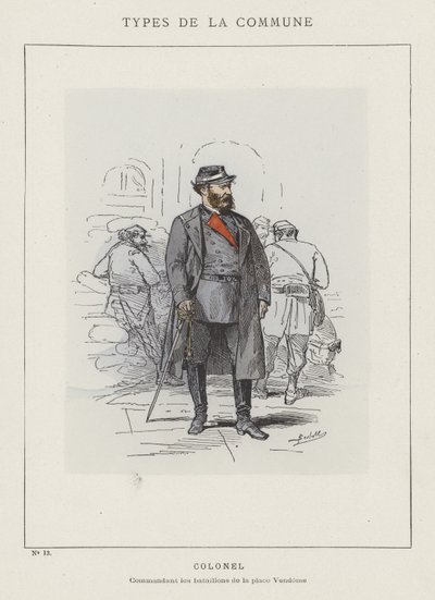 ezredes, a Place Vendome zászlóaljak parancsnoka alkotó: Charles Albert d Arnoux Bertall