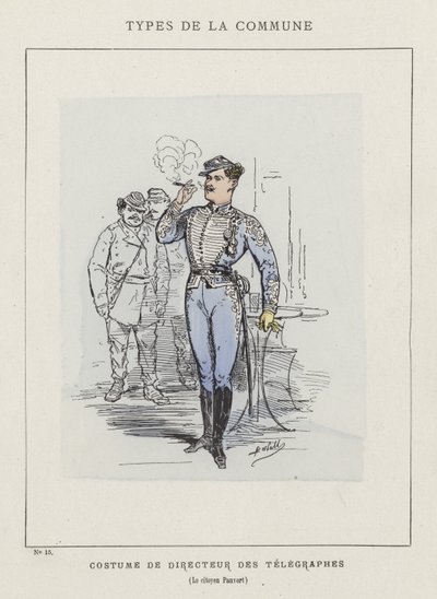 A távirati igazgató, Pauvert polgár jelmeze alkotó: Charles Albert d Arnoux Bertall
