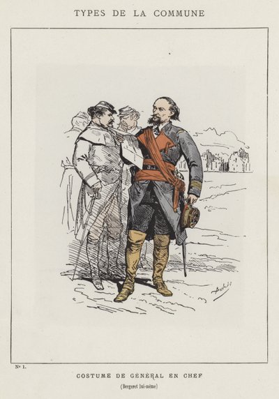 A főtábornok, maga Bergeret jelmeze alkotó: Charles Albert d Arnoux Bertall