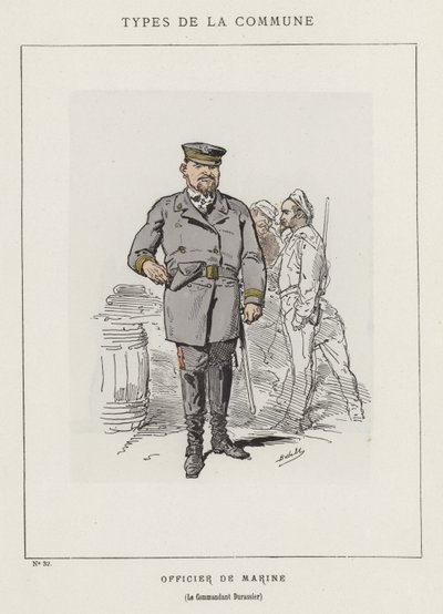Tengerésztiszt, Durassier parancsnok alkotó: Charles Albert d Arnoux Bertall