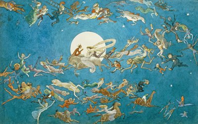Tánc a Hold körül (wc papíron) alkotó: Charles Altamont Doyle