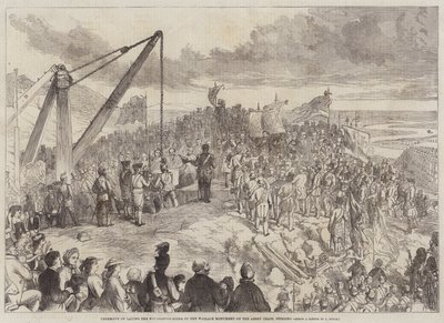 A Wallace-emlékmű alapkőletételének ünnepsége a Craig-apátságon, Stirling alkotó: Charles Altamont Doyle
