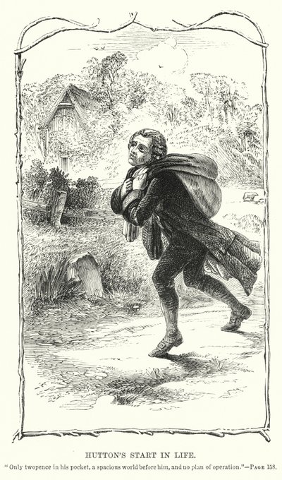 Hutton életkezdése (metszet) alkotó: Charles Altamont Doyle