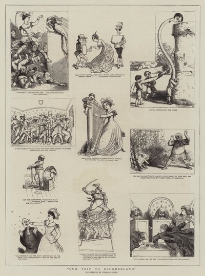 Utazásunk Blunderlandbe alkotó: Charles Altamont Doyle