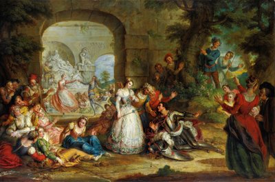 Roland és Angelique házassága alkotó: Charles Antoine Coypel
