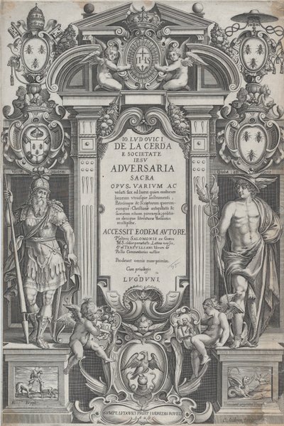 A „Szent Ellenfelek” frontképe, 1626. alkotó: Charles Audran