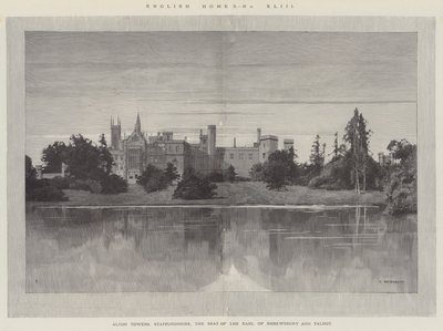 English Homes, Alton Towers, Staffordshire, Earl of Shrewsbury és Talbot székhelye alkotó: Charles Auguste Loye