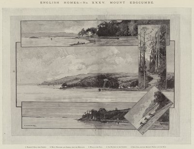 English Homes, Mount Edgcumbe alkotó: Charles Auguste Loye