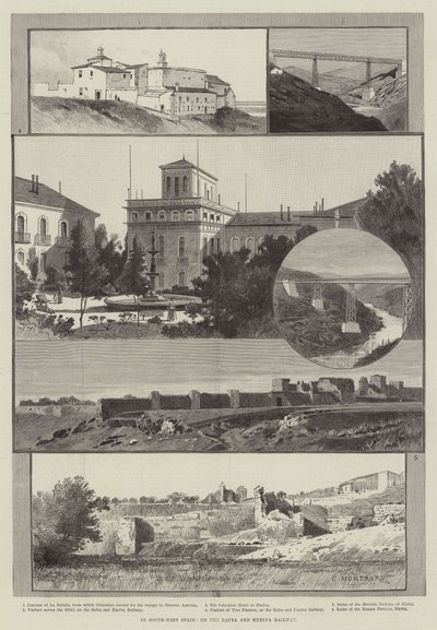 Délnyugat-Spanyolországban, a Zafra és a Huelva vasúton alkotó: Charles Auguste Loye