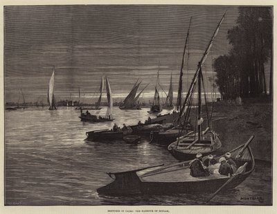 Vázlatok Kairóban, Boulak kikötőjében alkotó: Charles Auguste Loye