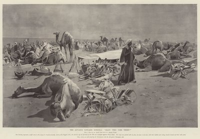 Haladás Dongola felé, Állj! Ki megy oda alkotó: Charles Auguste Loye