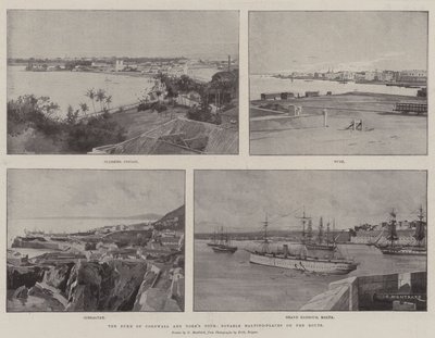 Cornwall és York hercegének körútja, nevezetes megállóhelyek az útvonalon alkotó: Charles Auguste Loye
