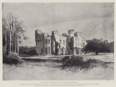 William Ewart Gladstone élete, egy másik kilátás a Hawarden kastélyra, Mr Gladstone kedvenc otthonára alkotó: Charles Auguste Loye