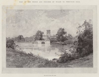 A walesi herceg és hercegnő látogatása Trentham Hallban alkotó: Charles Auguste Loye