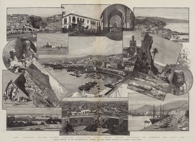 Téli üdülőhelyek a Földközi-tengeren, Algírban és a francia Algéria tartományban, Tunisszal alkotó: Charles Auguste Loye