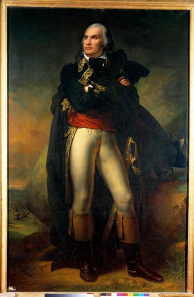 Charles Pichegru (1761-1804), az Armees of the North, Sambre és Meuse, Rajna és Moselle tábornokának a lábán álló portré Charles de Steuben festménye (1788-1856) 1819 V. 2,1x1,3 m. Párizs, Musee de l