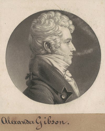 Alexander Gibson alkotó: Charles B. J. Févret de Saint Mémin