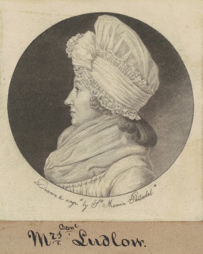 Arabella Duncan Ludlow alkotó: Charles B. J. Févret de Saint Mémin