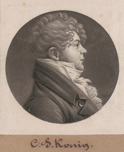 Christian Simon Konig alkotó: Charles B. J. Févret de Saint Mémin