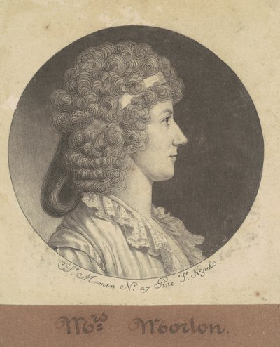 Cornelia Schuyler Morton alkotó: Charles B. J. Févret de Saint Mémin