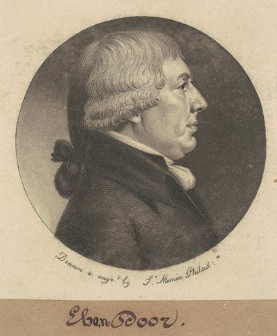 Ebenezer Dorr alkotó: Charles B. J. Févret de Saint Mémin