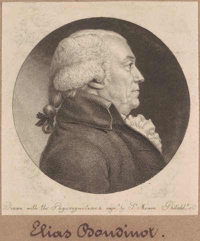 Elias Boudinot alkotó: Charles B. J. Févret de Saint Mémin